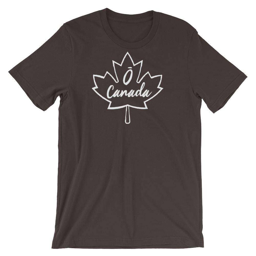 Ō Canada (Dark) Short-Sleeve Unisex T-Shirt Apparel Your Oil Tools Brown S 