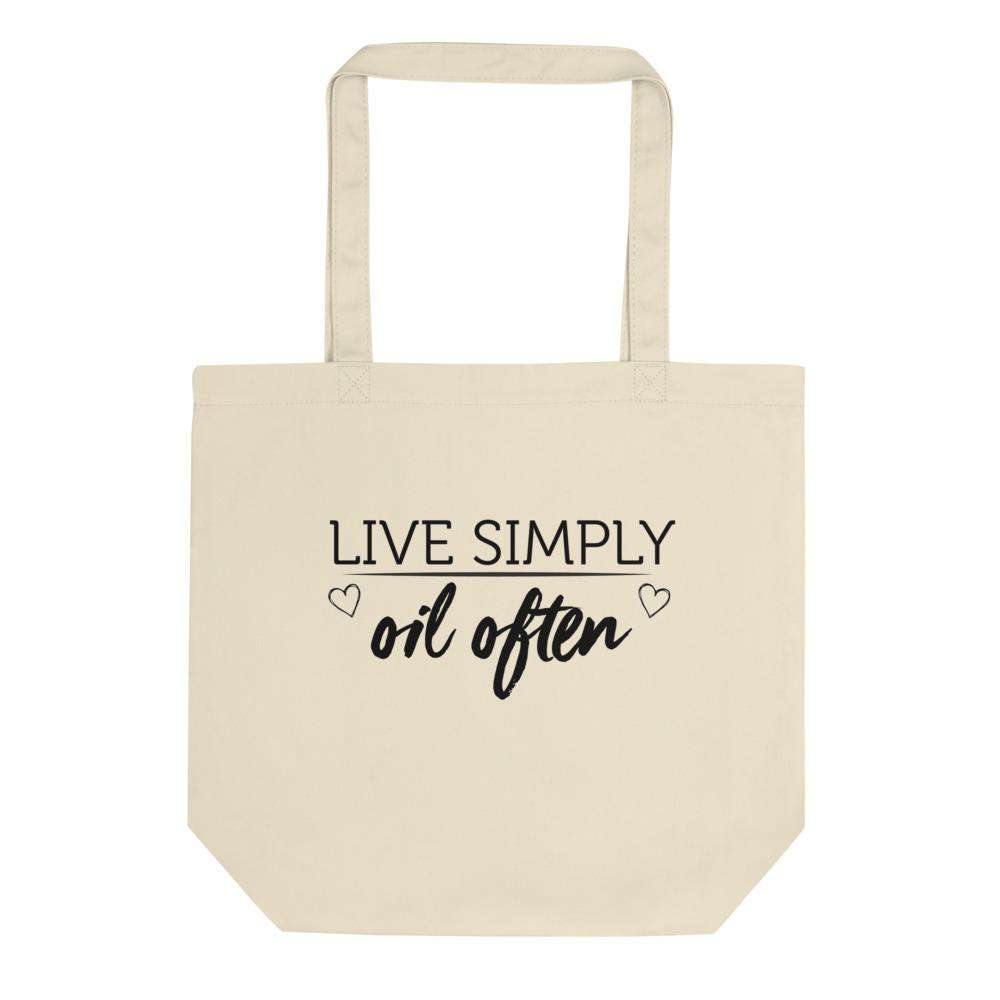Live Simply Eco Tote Bag Apparel Your Oil Tools 