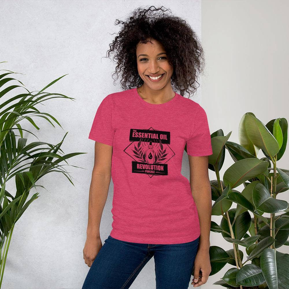 Essential Oil Revolution T-Shirts Apparel Your Oil Tools Heather Raspberry S 