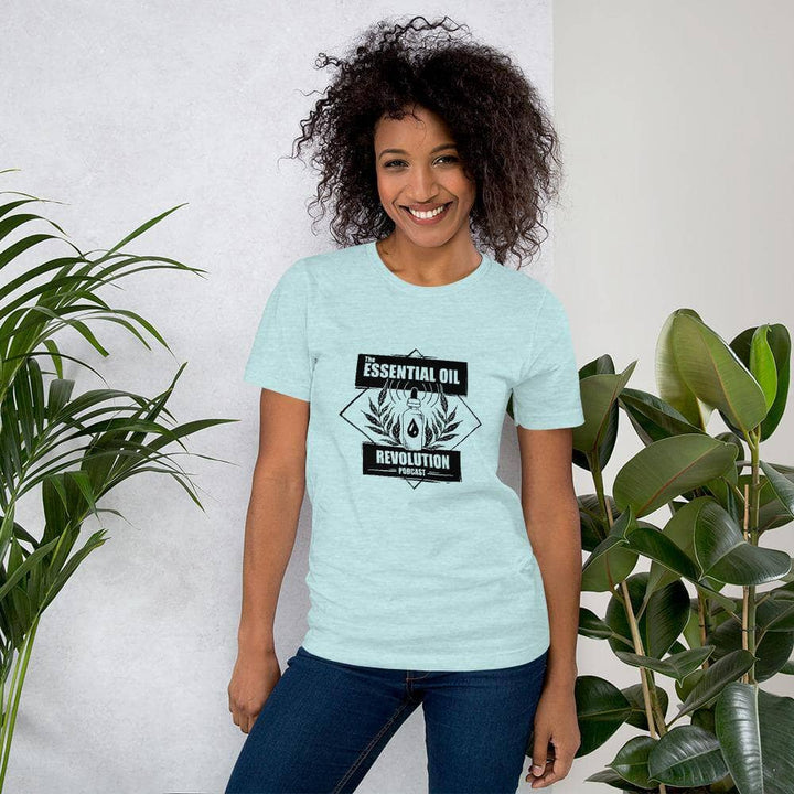 Essential Oil Revolution T-Shirts Apparel Your Oil Tools Heather Prism Ice Blue XS 