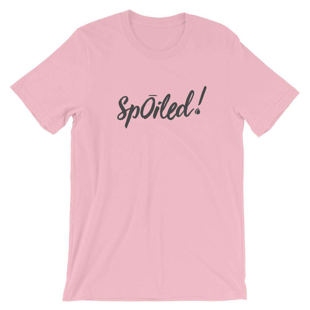 SpOILed! (Light) Short-Sleeve Unisex T-Shirt Apparel Your Oil Tools Pink S 