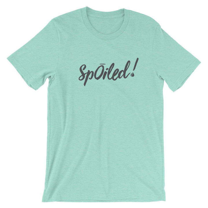 SpOILed! (Light) Short-Sleeve Unisex T-Shirt Apparel Your Oil Tools Heather Mint S 