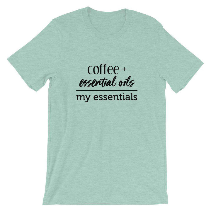 My Essentials (Light) Short-Sleeve Unisex T-Shirt Apparel Your Oil Tools Heather Prism Dusty Blue XS 