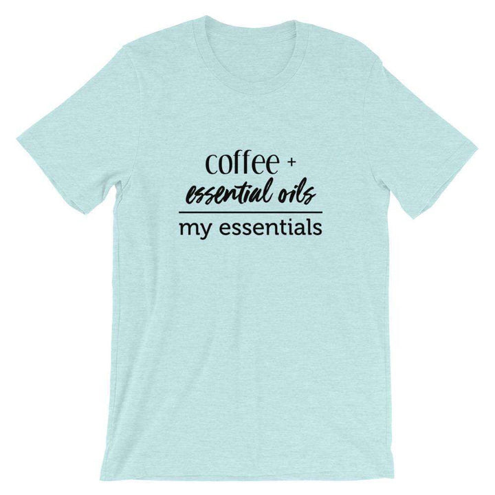 My Essentials (Light) Short-Sleeve Unisex T-Shirt Apparel Your Oil Tools Heather Prism Ice Blue XS 