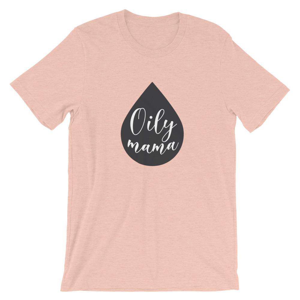 Oily Mama Short-Sleeve Unisex T-Shirt Apparel Your Oil Tools Heather Prism Peach XS 