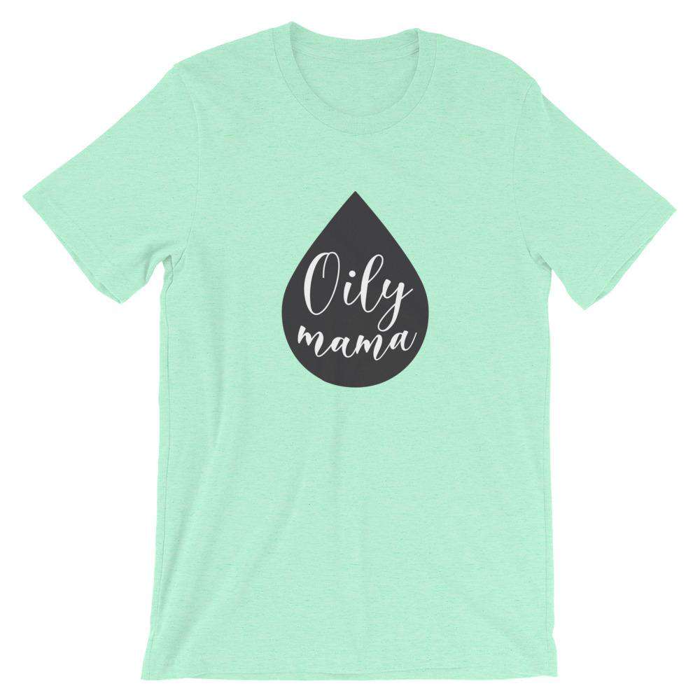 Oily Mama Short-Sleeve Unisex T-Shirt Apparel Your Oil Tools Heather Mint S 