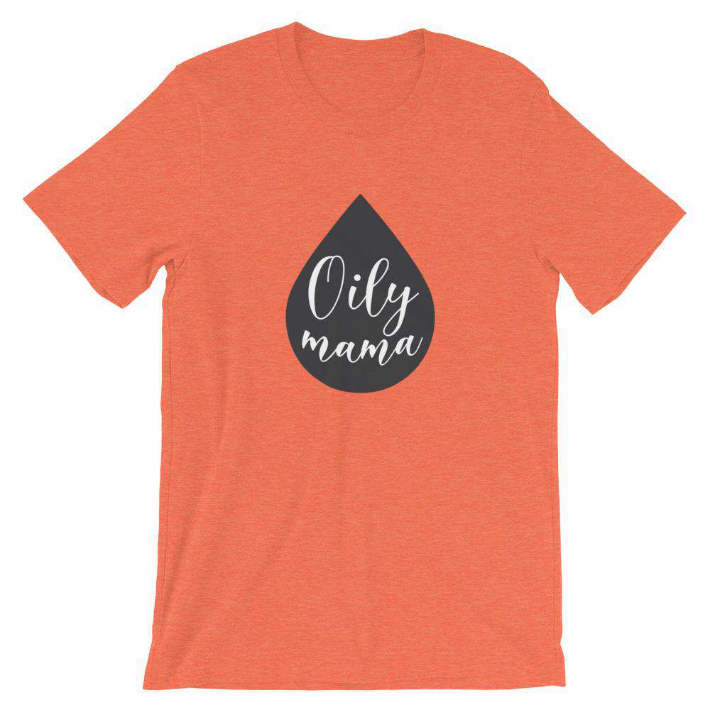 Oily Mama Short-Sleeve Unisex T-Shirt Apparel Your Oil Tools Heather Orange S 