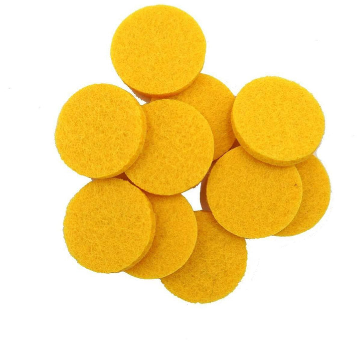 25mm Yellow Replacement Pads (Pack of 10) Aroma Jewelry Your Oil Tools 