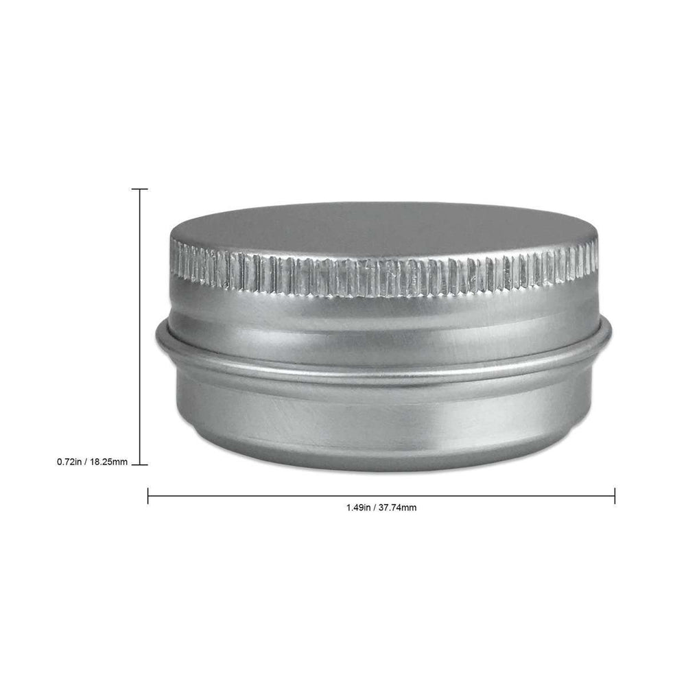15 ml Aluminum Tin Jar w/ Screw Top Lid Containers Your Oil Tools 