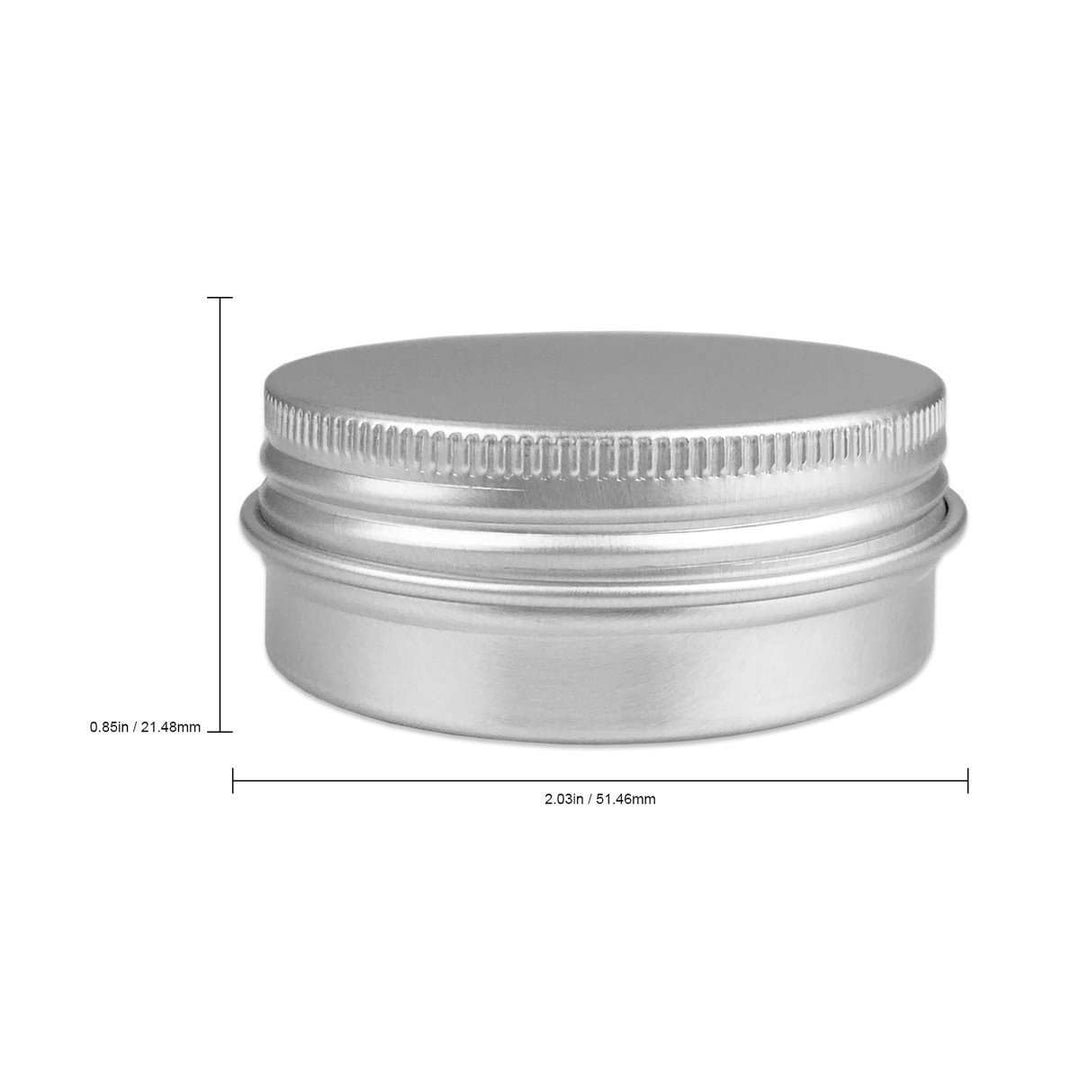 30 ml Aluminum Tin Jar w/ Screw Top Lid Containers Your Oil Tools 