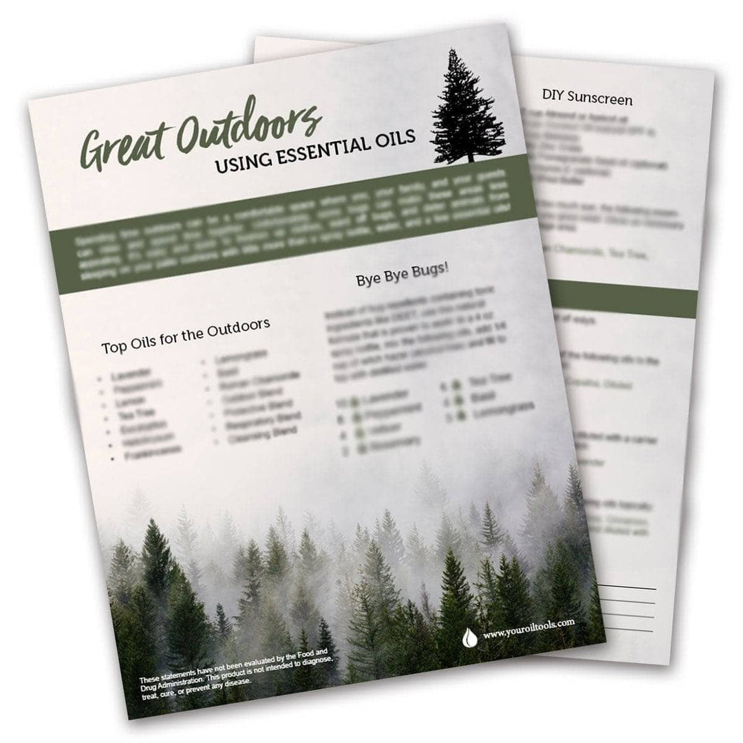 Great Outdoors with Essential Oils Tear Pad (digital download) Digital Your Oil Tools 
