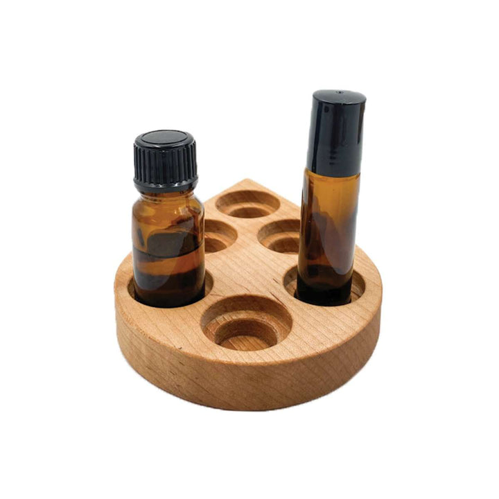 Multi-Size Oil Drop Wood Display (Maple) Displays Your Oil Tools 