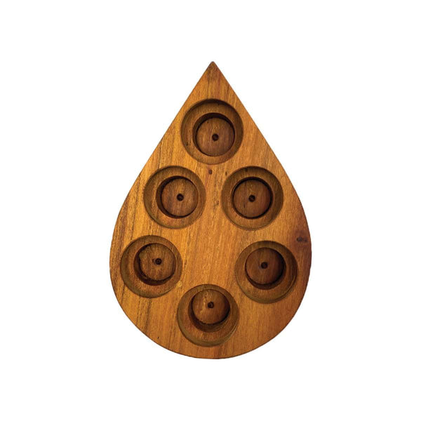 Multi-Size Oil Drop Wood Display (Wild Cherry) at Your Oil Tools