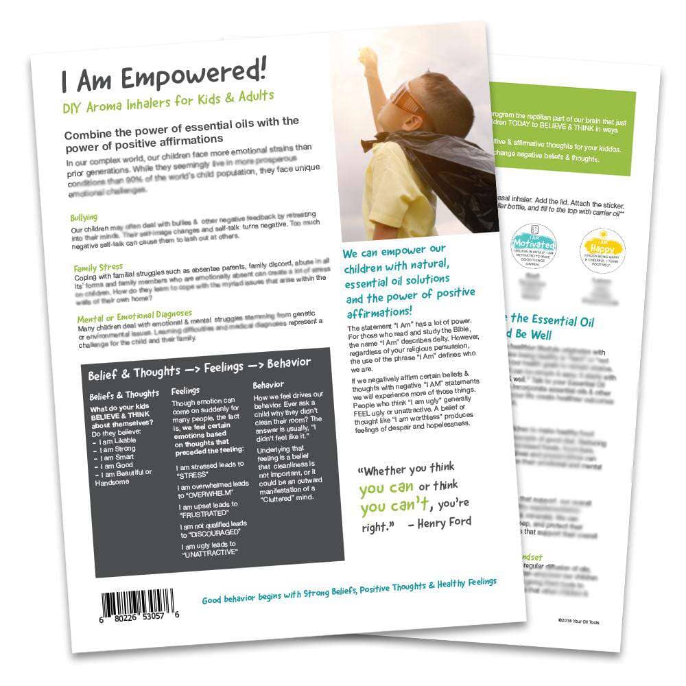 I Am Empowered Tear Sheet DIY Your Oil Tools 