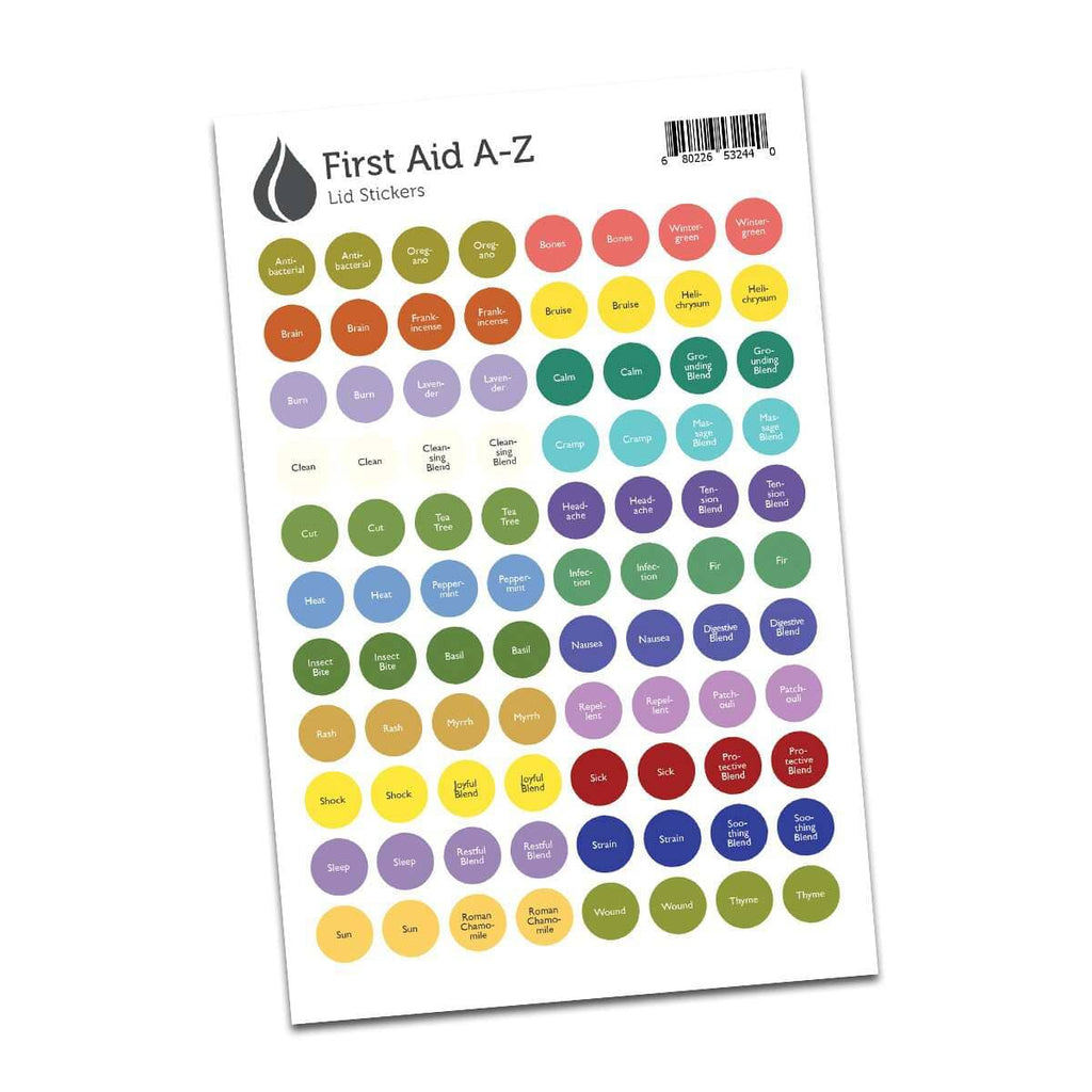 Lid Stickers (A-Z First Aid) at Your Oil Tools