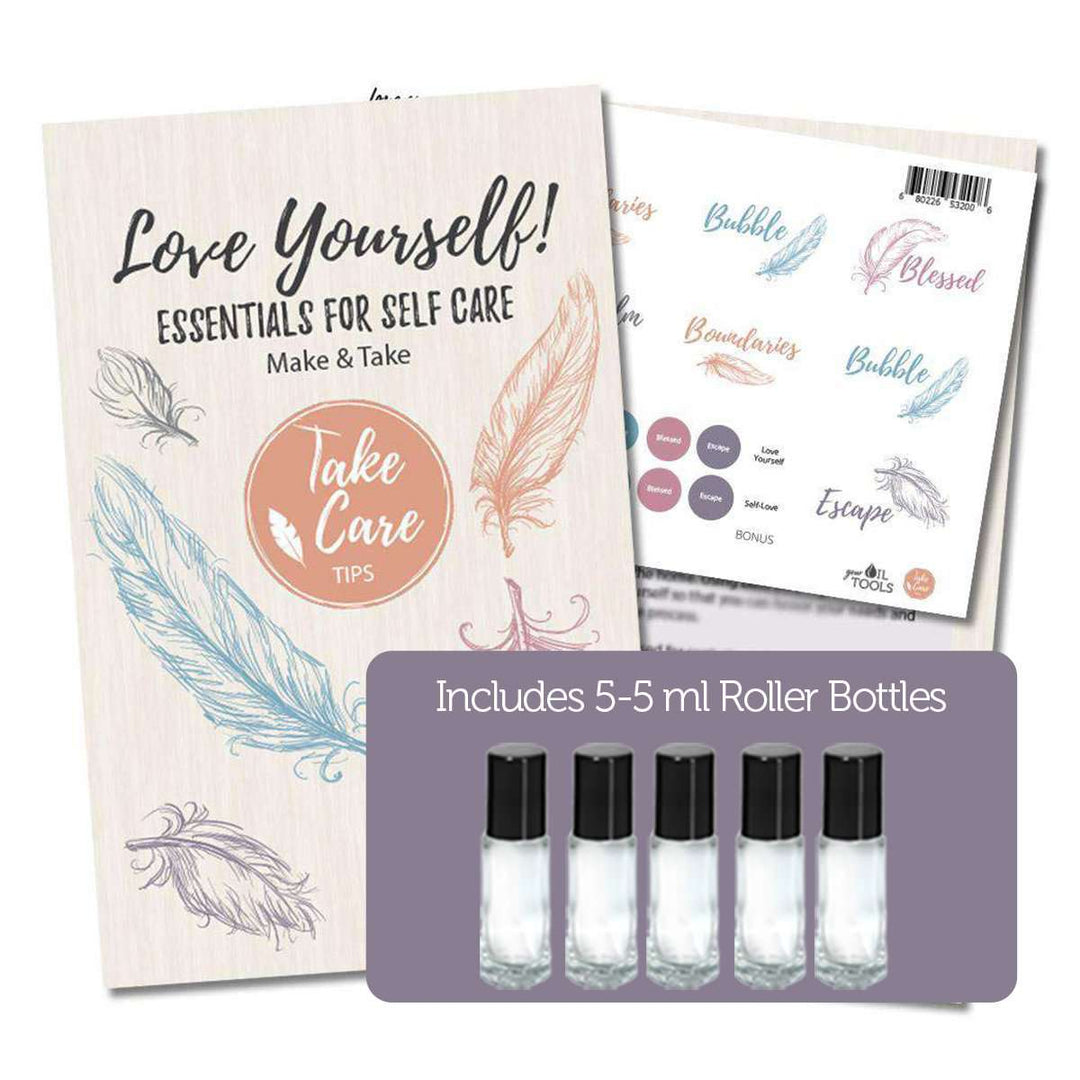 Love Yourself Recipes & Labels DIY Kit (Bottles Included) DIY Kits Your Oil Tools 