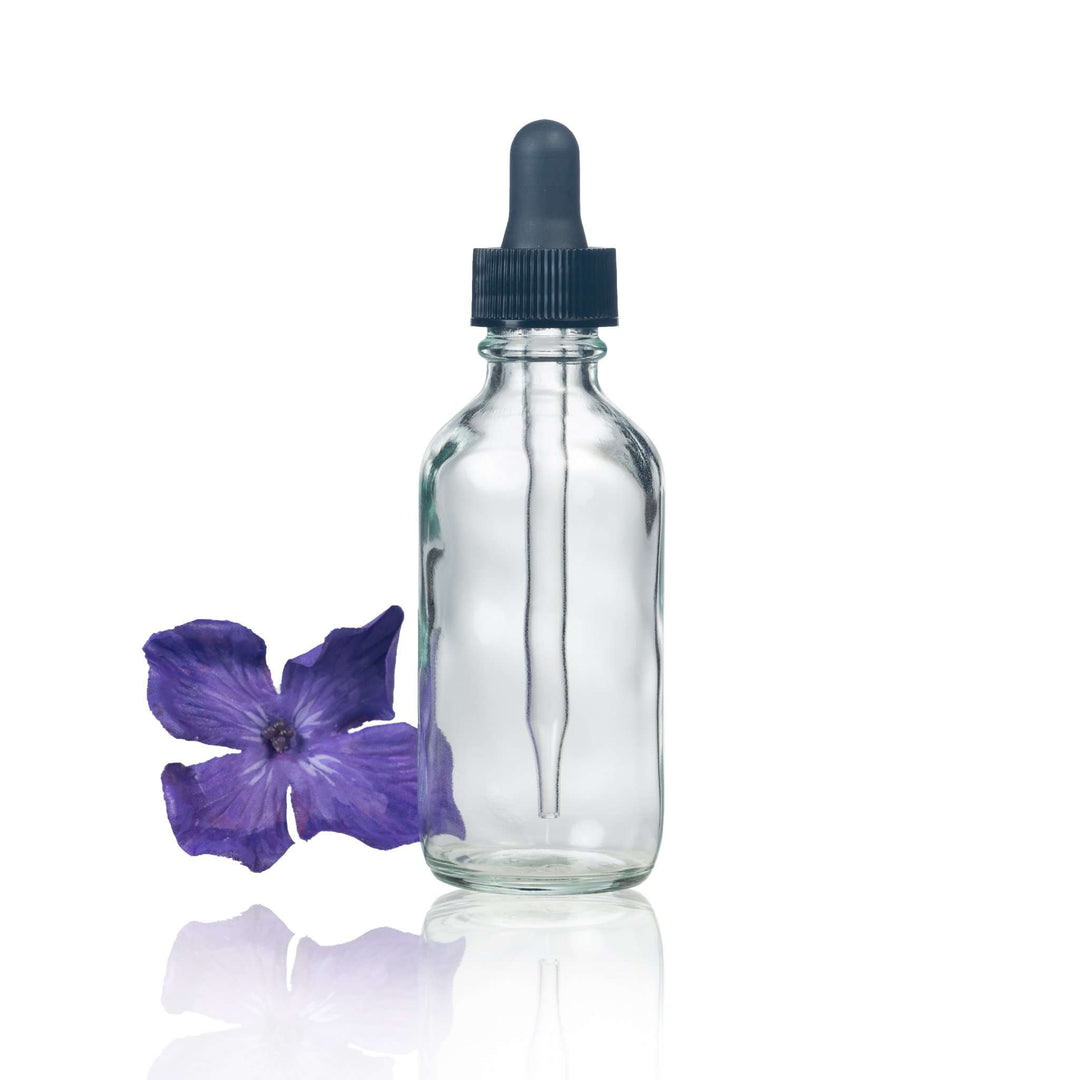 2 oz Clear Glass Bottle w/ Dropper Glass Dropper Bottles Your Oil Tools 
