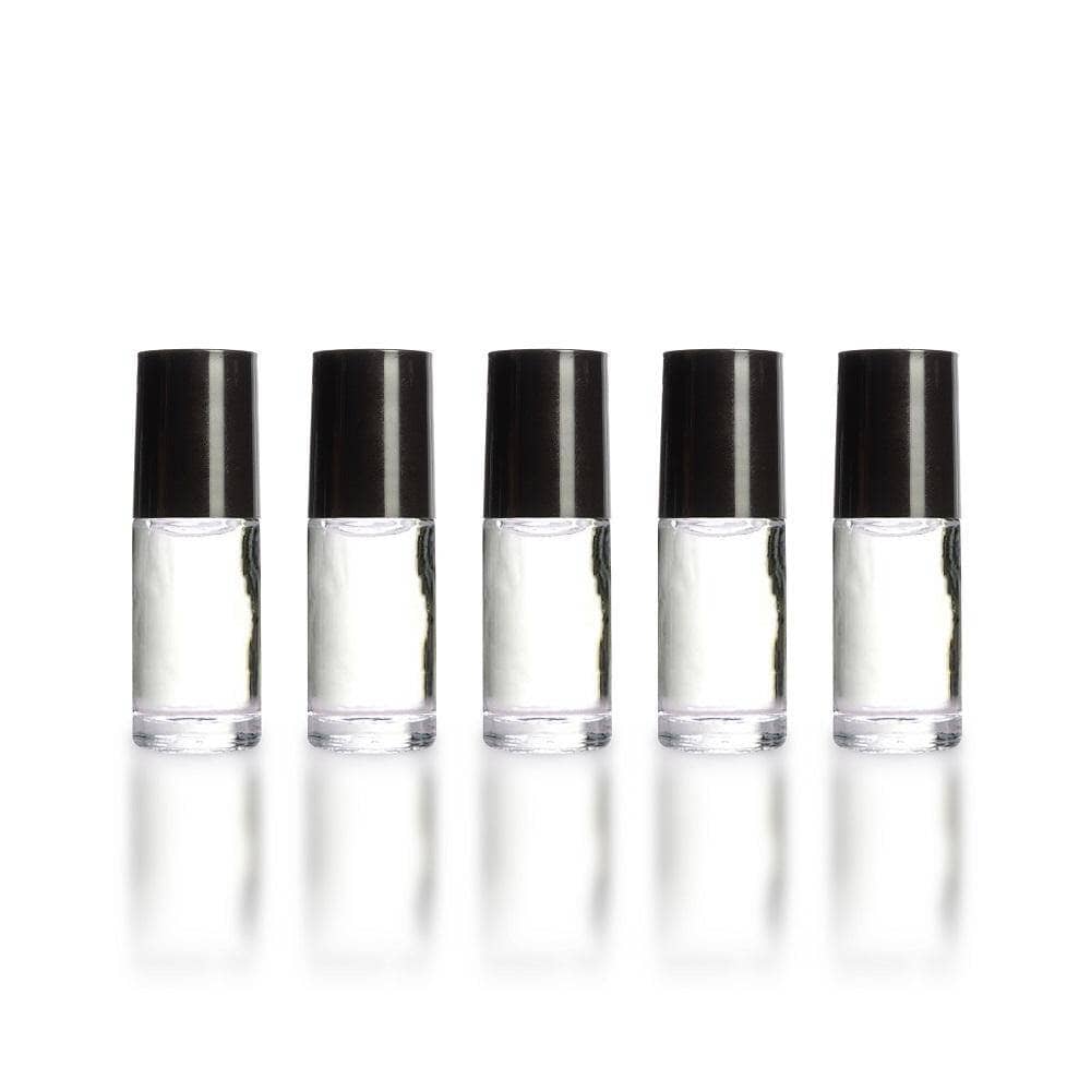 5 ml Glass Bottles with Leak Guard™ Rollers (Pack of 5) Glass Roller Bottles Your Oil Tools 