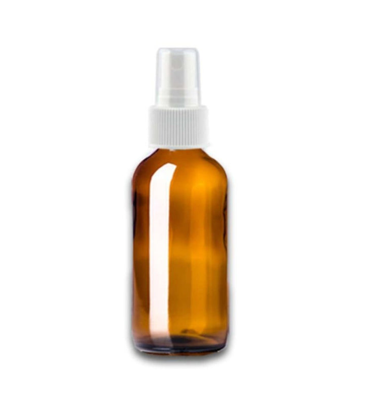 1 oz Amber Glass Bottle w/ White Fine Mist Top Glass Spray Bottles Your Oil Tools 