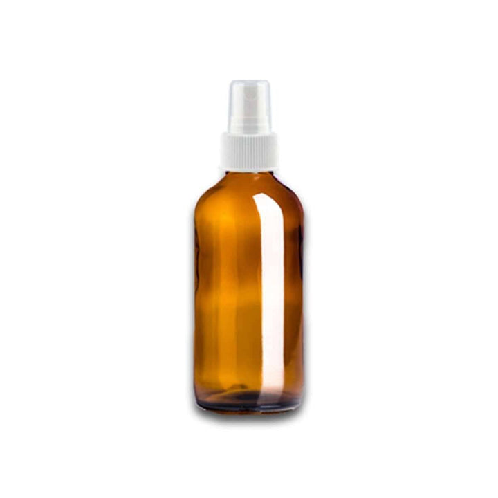 2 oz Amber Glass Bottle w/ White Fine Mist Top Glass Spray Bottles Your Oil Tools 