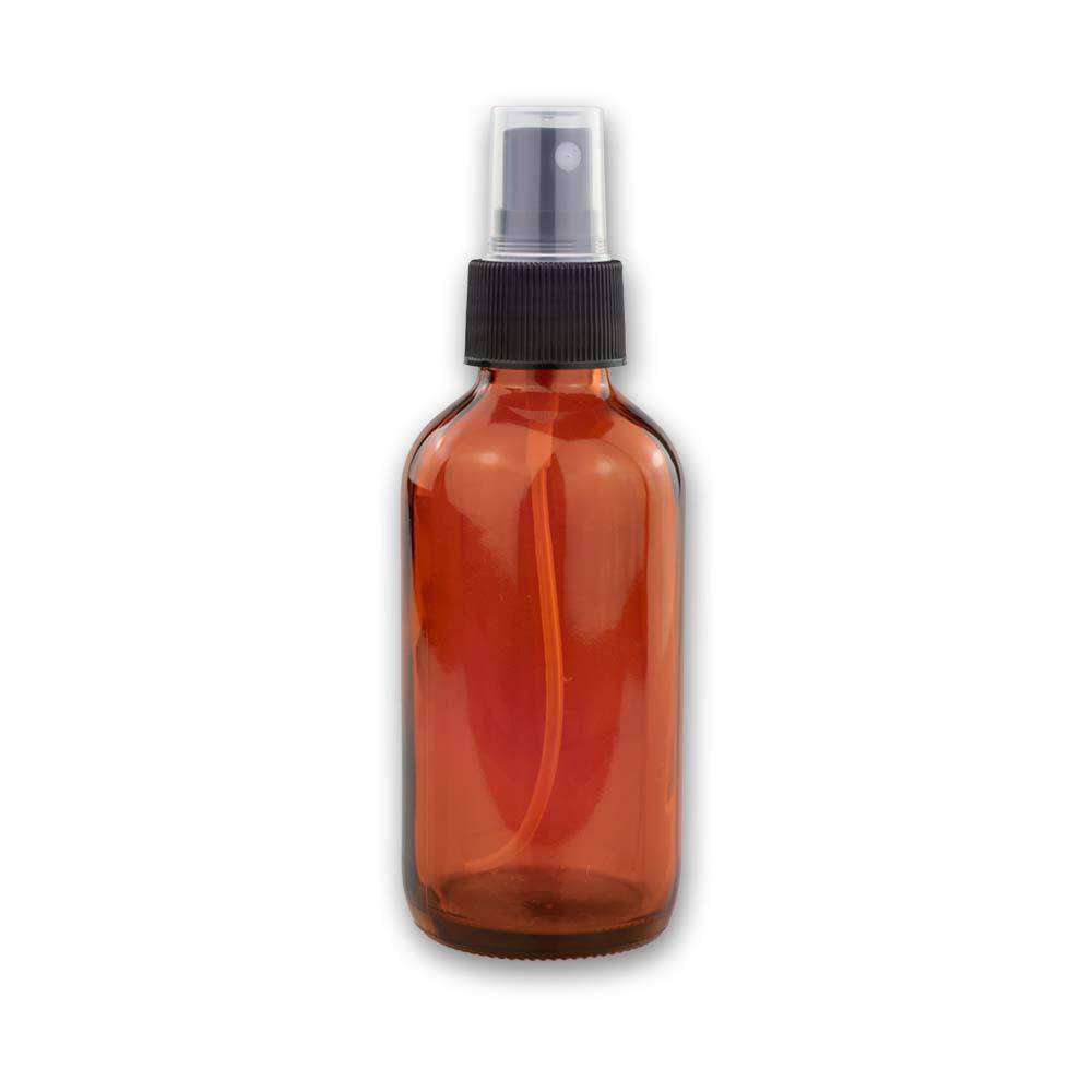 4 oz Amber Glass Bottle w/ Black Fine Mist Top – Your Oil Tools