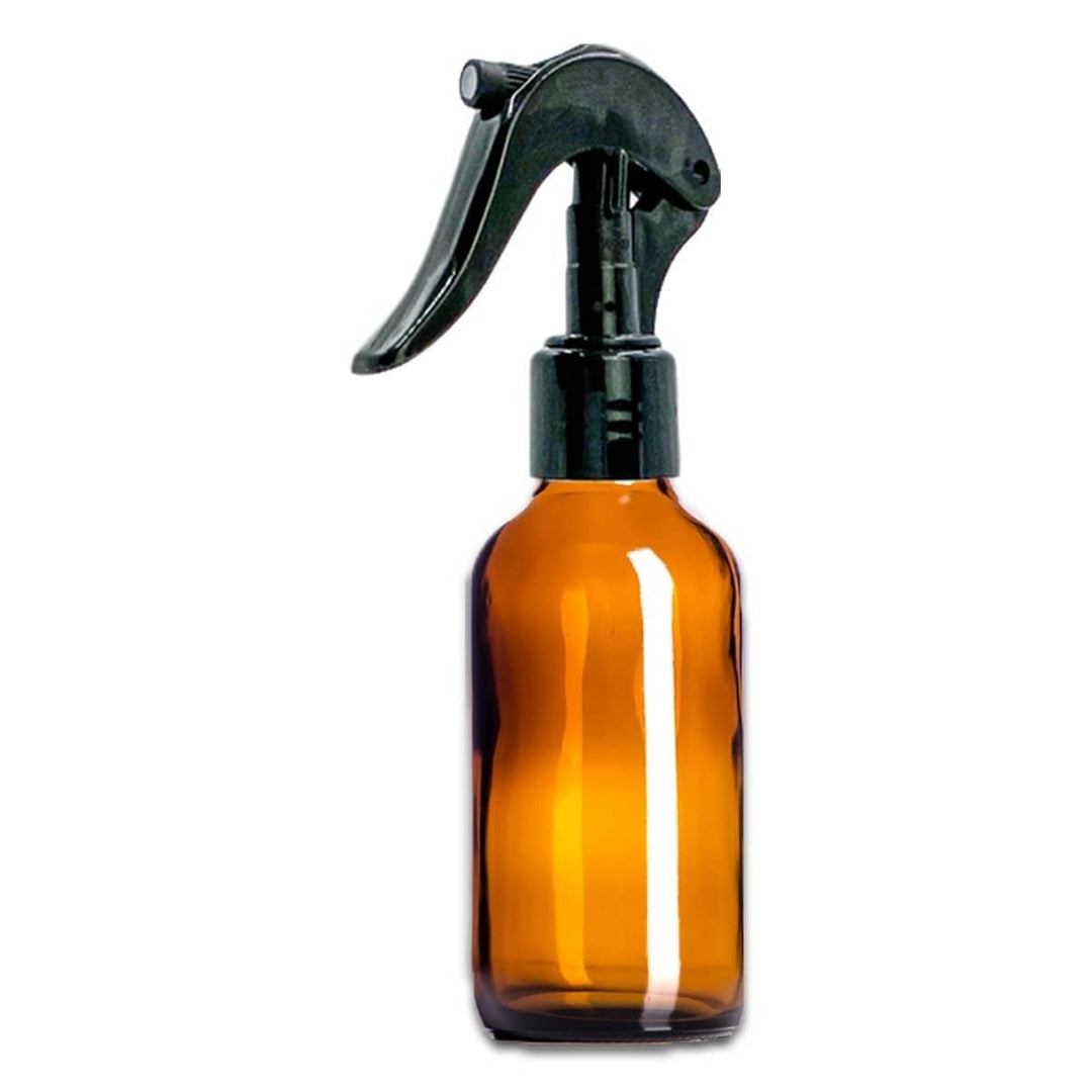 4 oz Amber Glass Bottle w/ Trigger Sprayer Glass Spray Bottles Your Oil Tools 