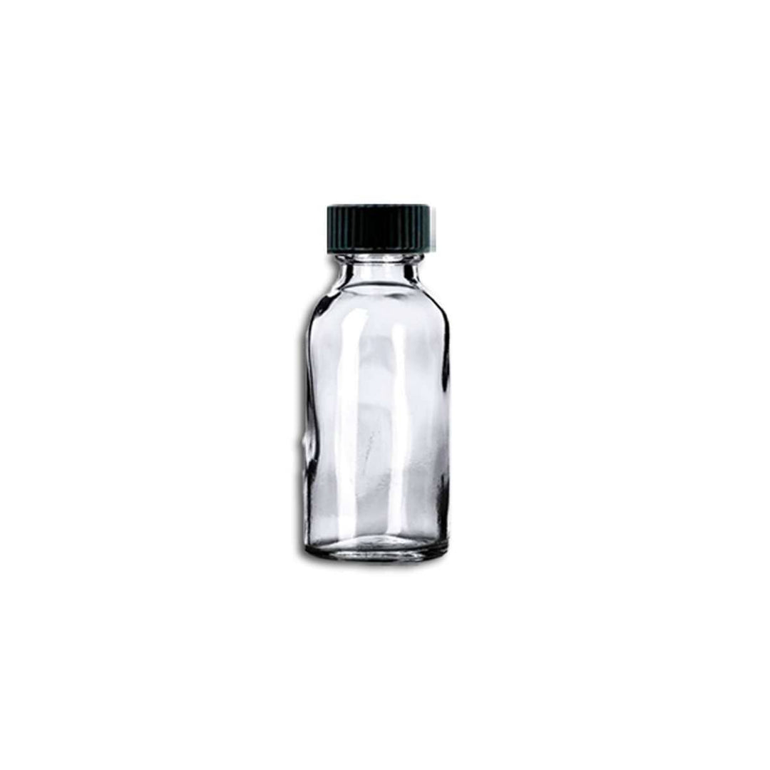 1 oz Clear Glass Bottle w/ Storage Cap Glass Storage Bottles Your Oil Tools 