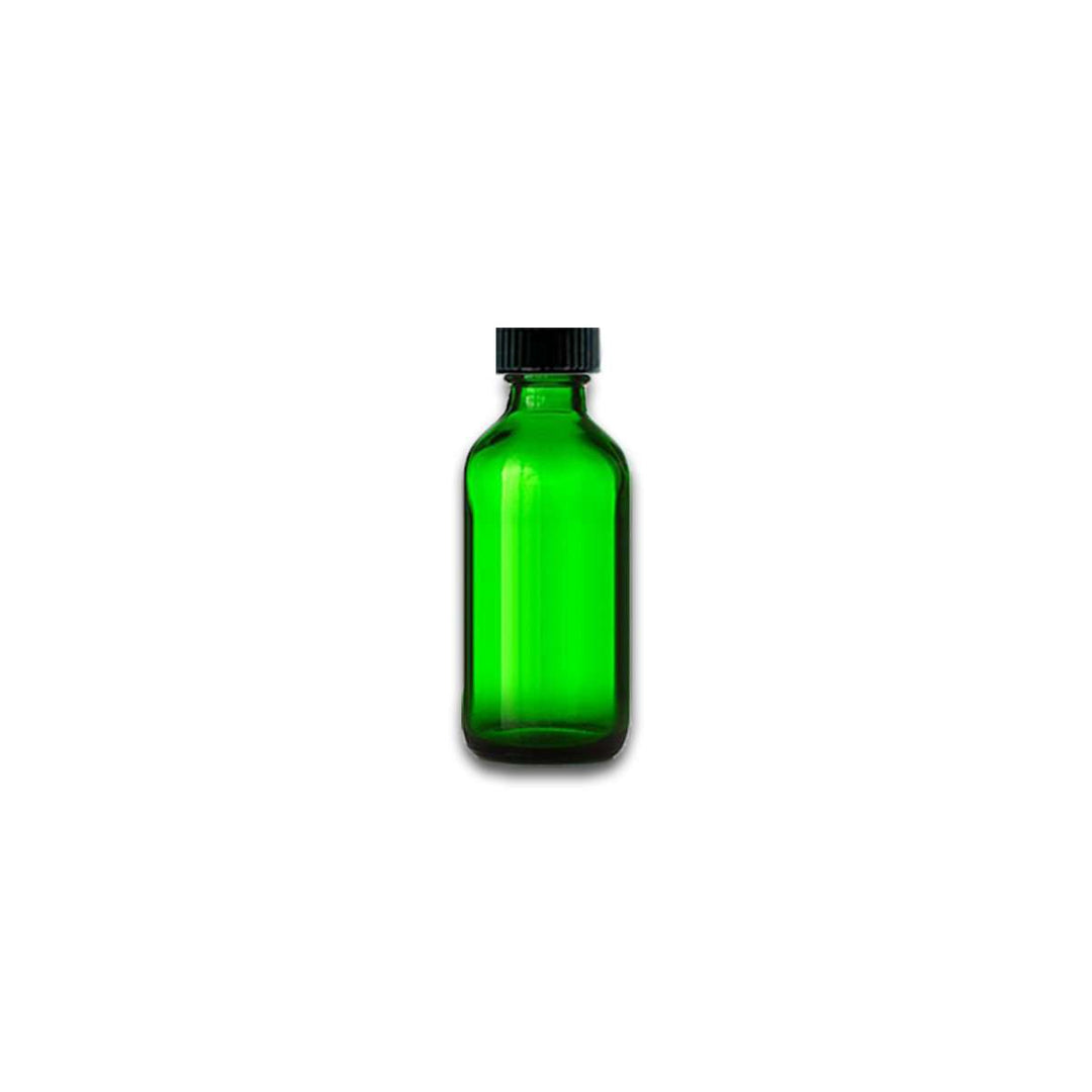1 oz Green Glass Bottle w/ Storage Cap Glass Storage Bottles Your Oil Tools 
