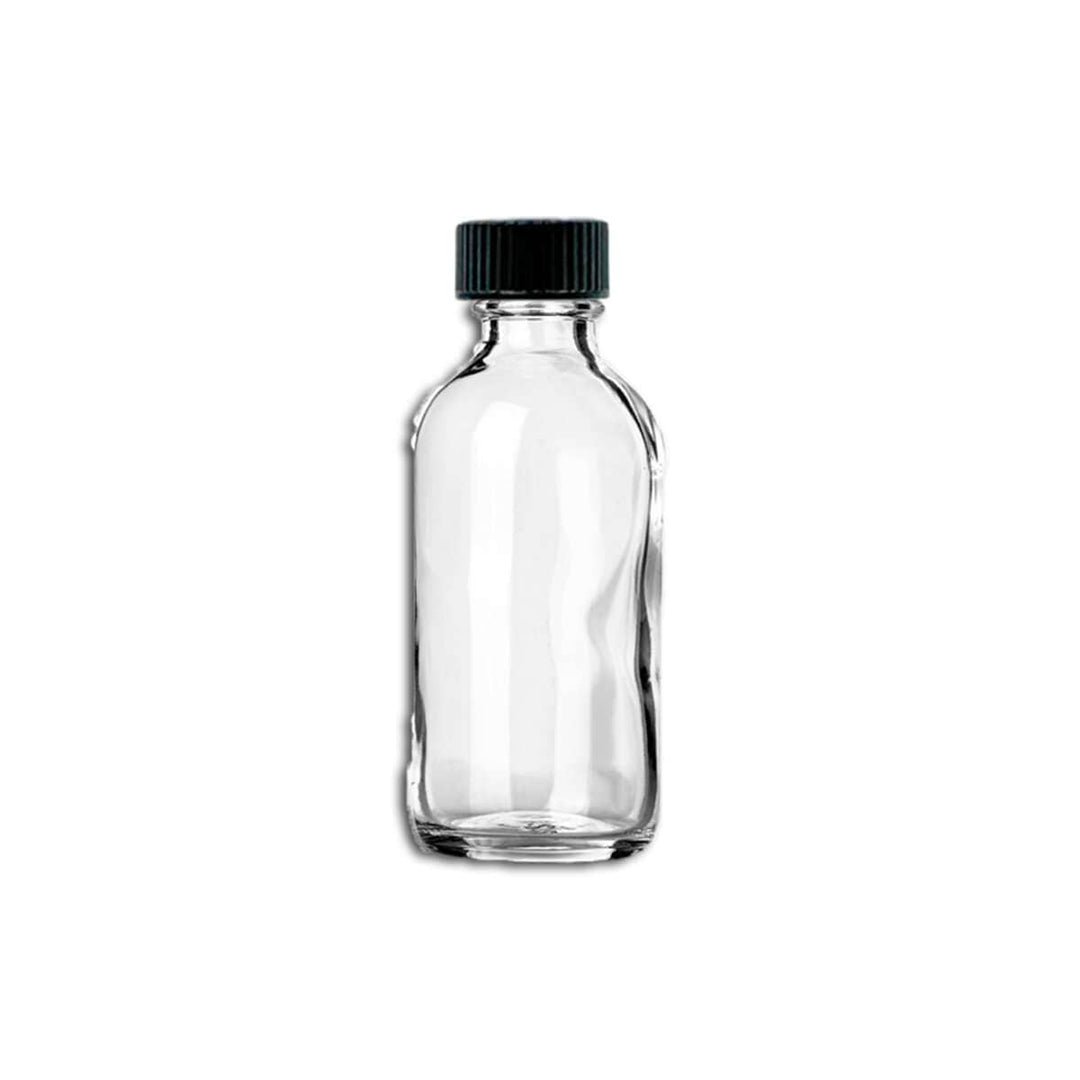 2 oz Clear Glass Bottle w/ Storage Cap Glass Storage Bottles Your Oil Tools 