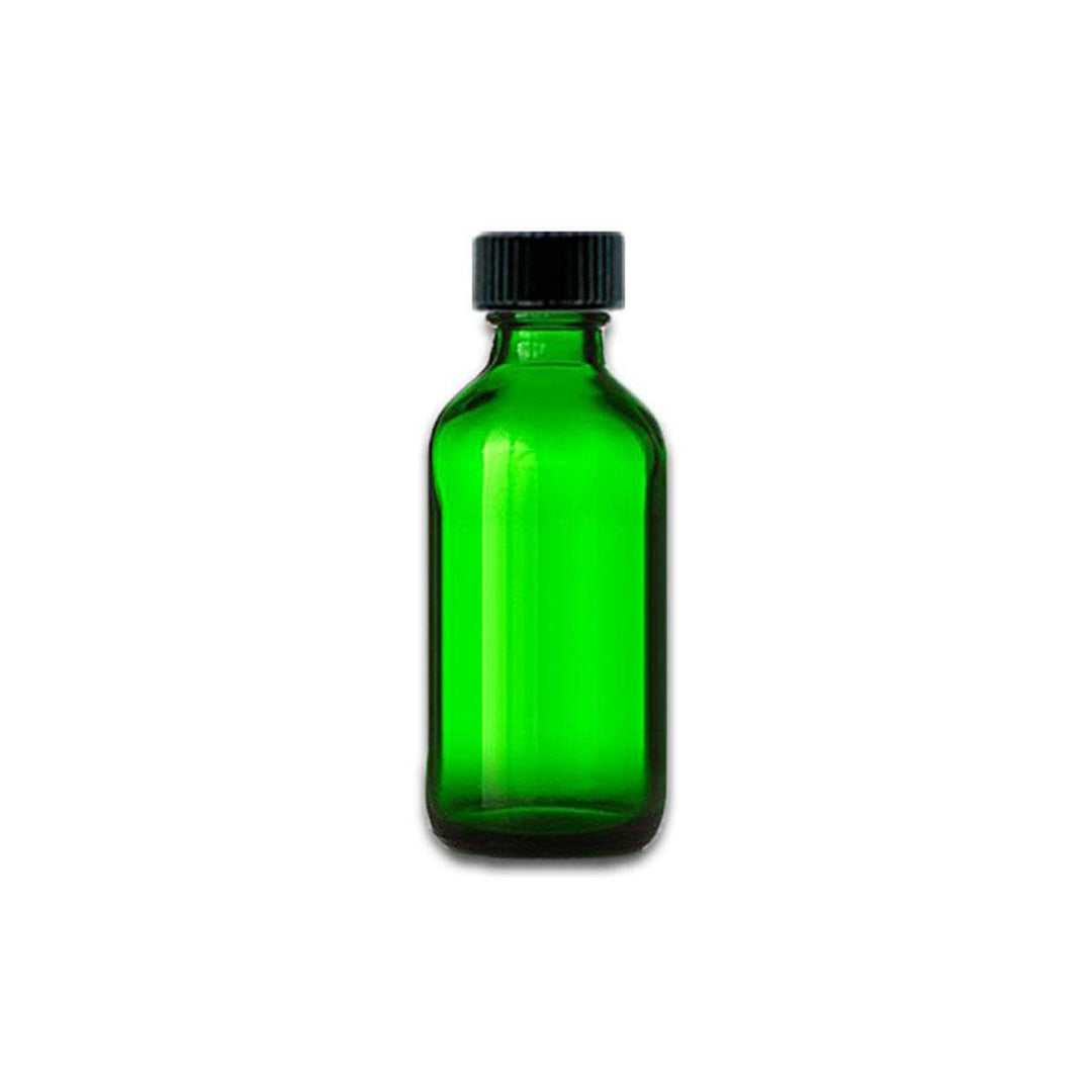 2 oz Green Glass Bottle w/ Storage Cap Glass Storage Bottles Your Oil Tools 