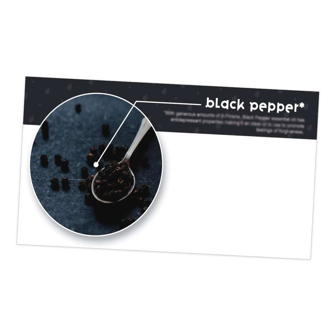Black Pepper Essential Oil Cards (Pack of 10) Media Your Oil Tools 