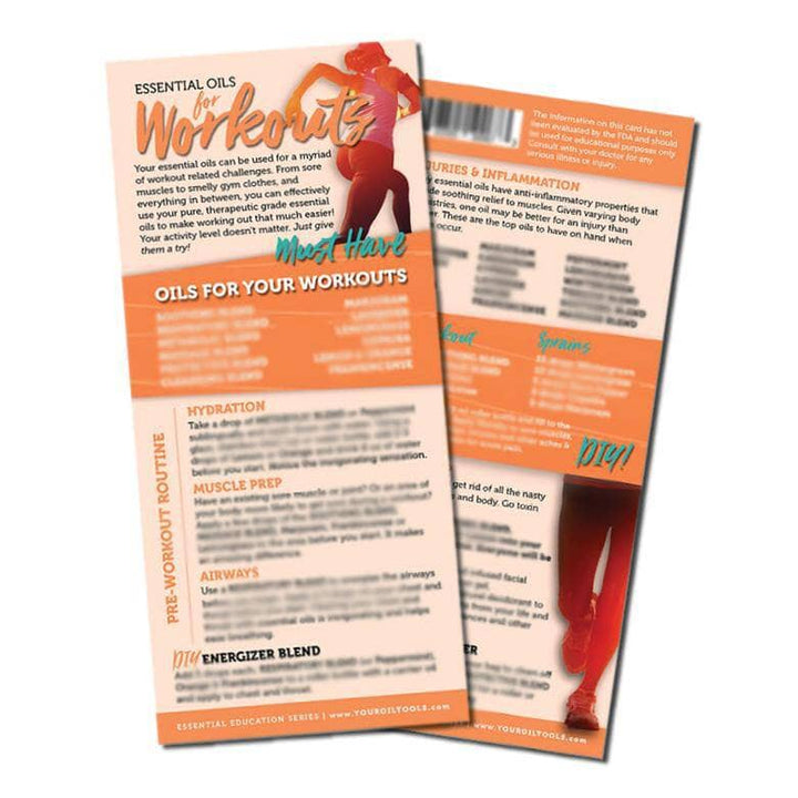 Essential Oils for Workouts Education Card Media Your Oil Tools 