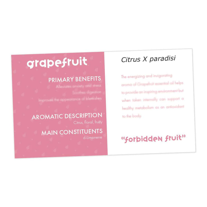 Grapefruit Essential Oil Cards (Pack of 10) Media Your Oil Tools 