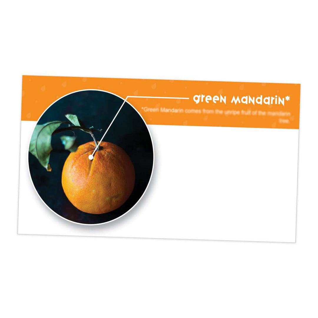 Green Mandarin Essential Oil Cards (Pack of 10) Media Your Oil Tools 
