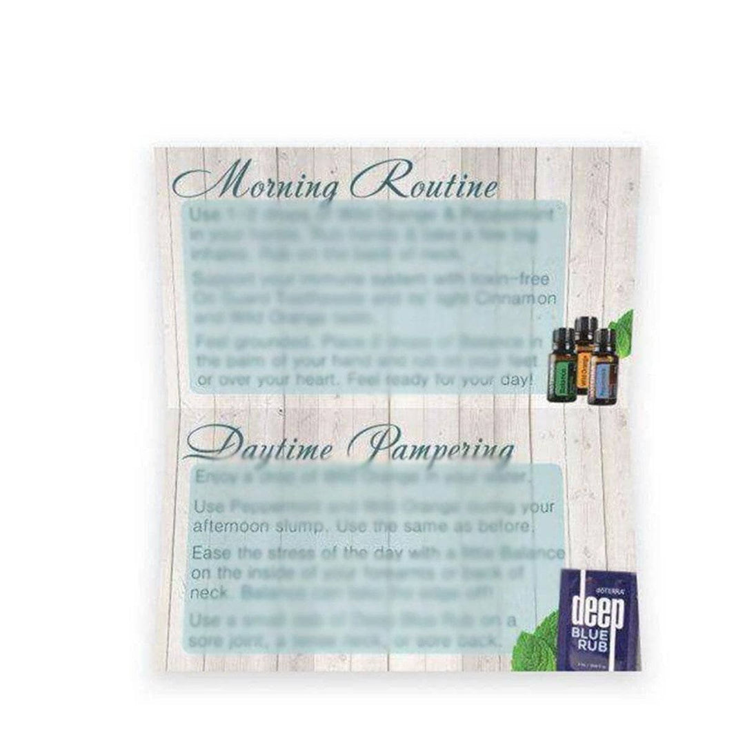 Pampered with doTERRA Sampling Cards Media Your Oil Tools 