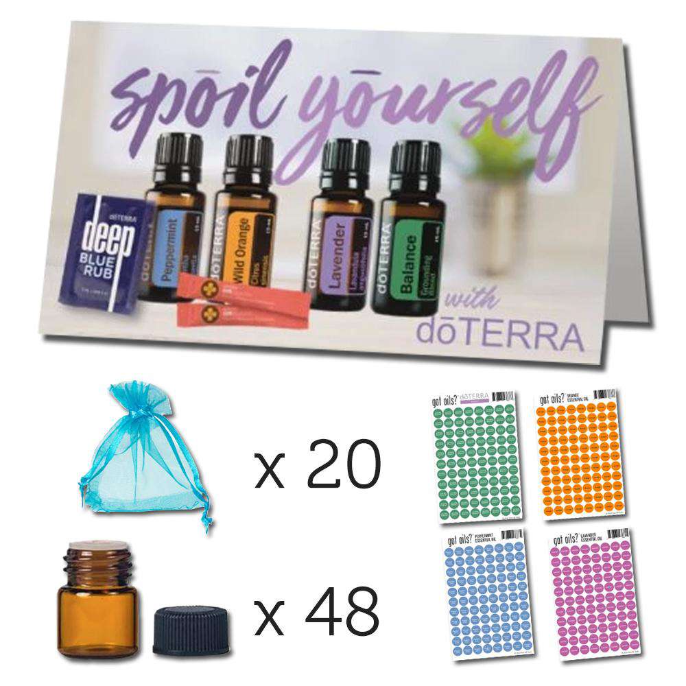 Spoil Yourself with doTERRA Sampling Kit Media Your Oil Tools 