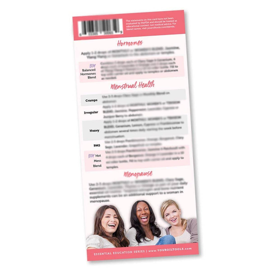 Women's Health Education Card Media Your Oil Tools 
