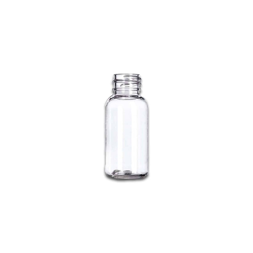 1 oz Clear PET Plastic Boston Round Bottle (Caps NOT Included) Plastic Bottles Your Oil Tools 
