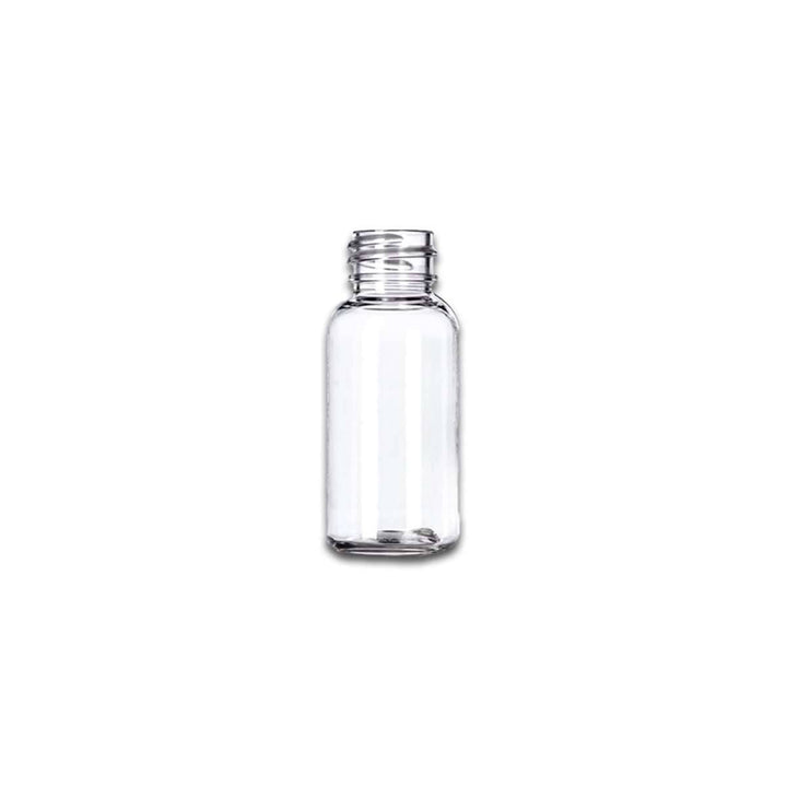 1 oz Clear PET Plastic Boston Round Bottle (Caps NOT Included) Plastic Bottles Your Oil Tools 