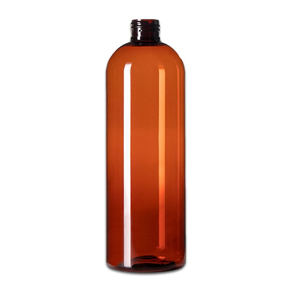 16 oz Amber PET Plastic Cosmo Bottle (caps NOT included) Plastic Bottles Your Oil Tools 