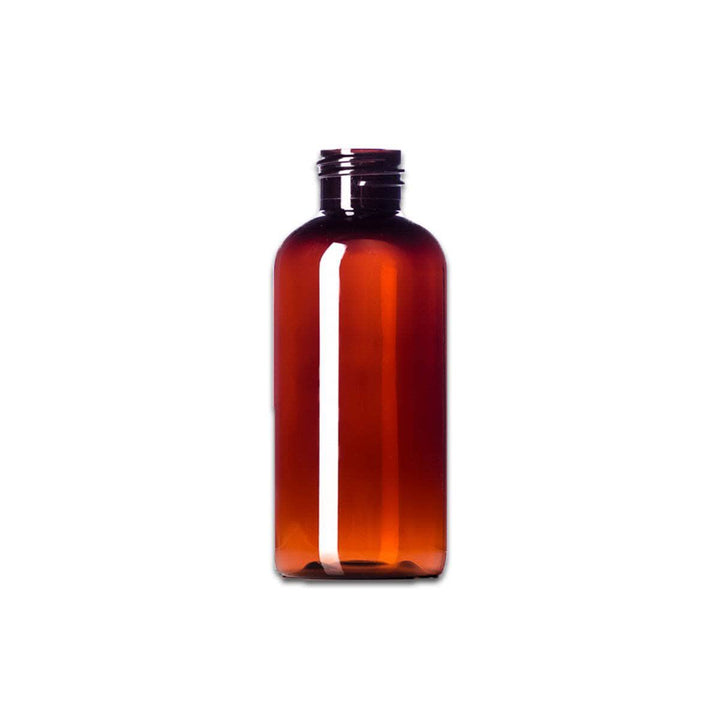 4 oz Amber PET Plastic Boston Round Bottle (caps NOT included) Plastic Bottles Your Oil Tools 