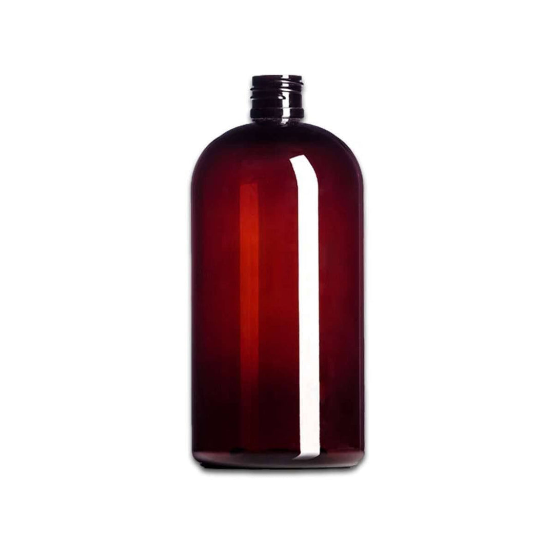 8 oz Amber PET Plastic Boston Round Bottle (caps NOT included) Plastic Bottles Your Oil Tools 