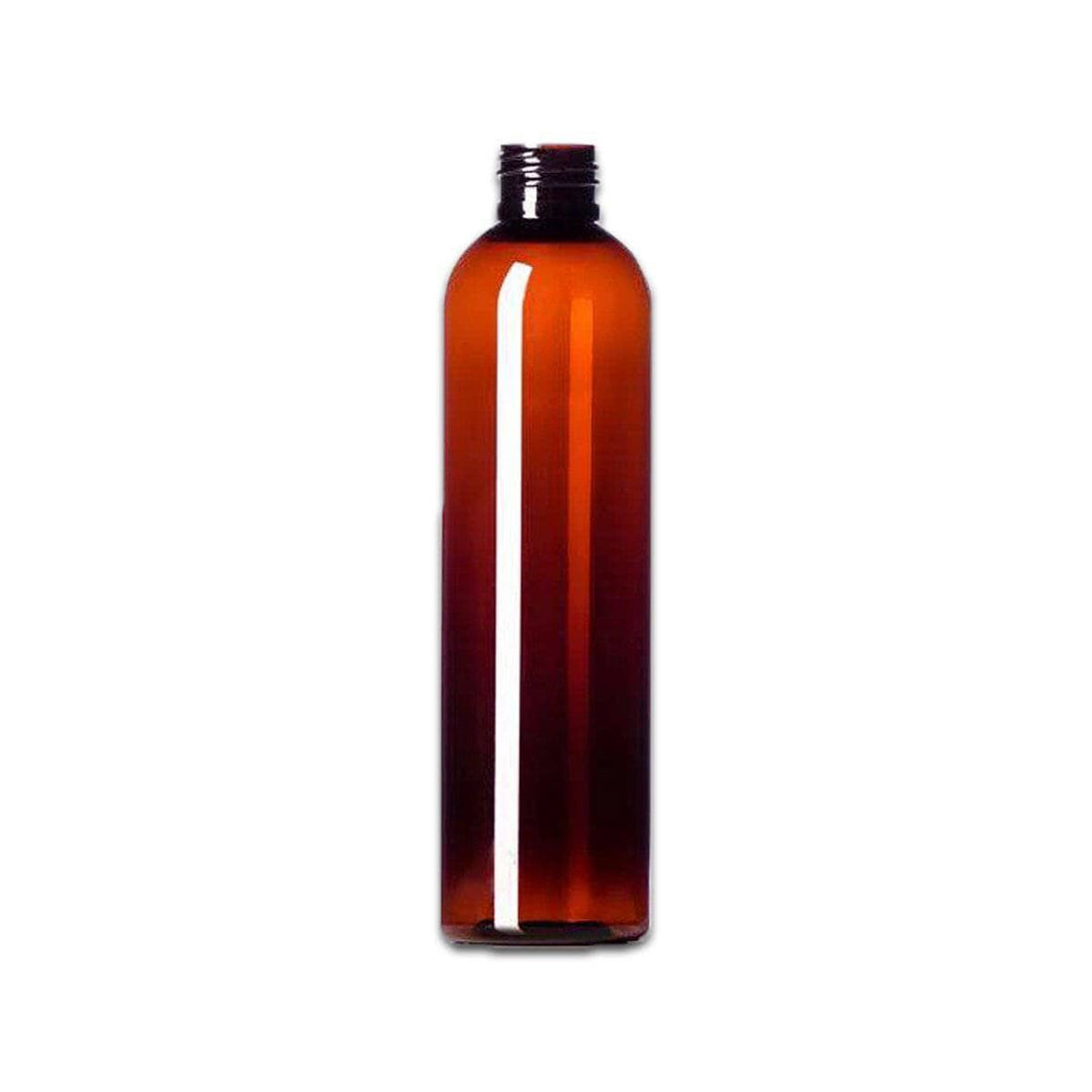 8 oz Amber PET Plastic Cosmo Bottle (Caps NOT Included) Plastic Bottles Your Oil Tools 