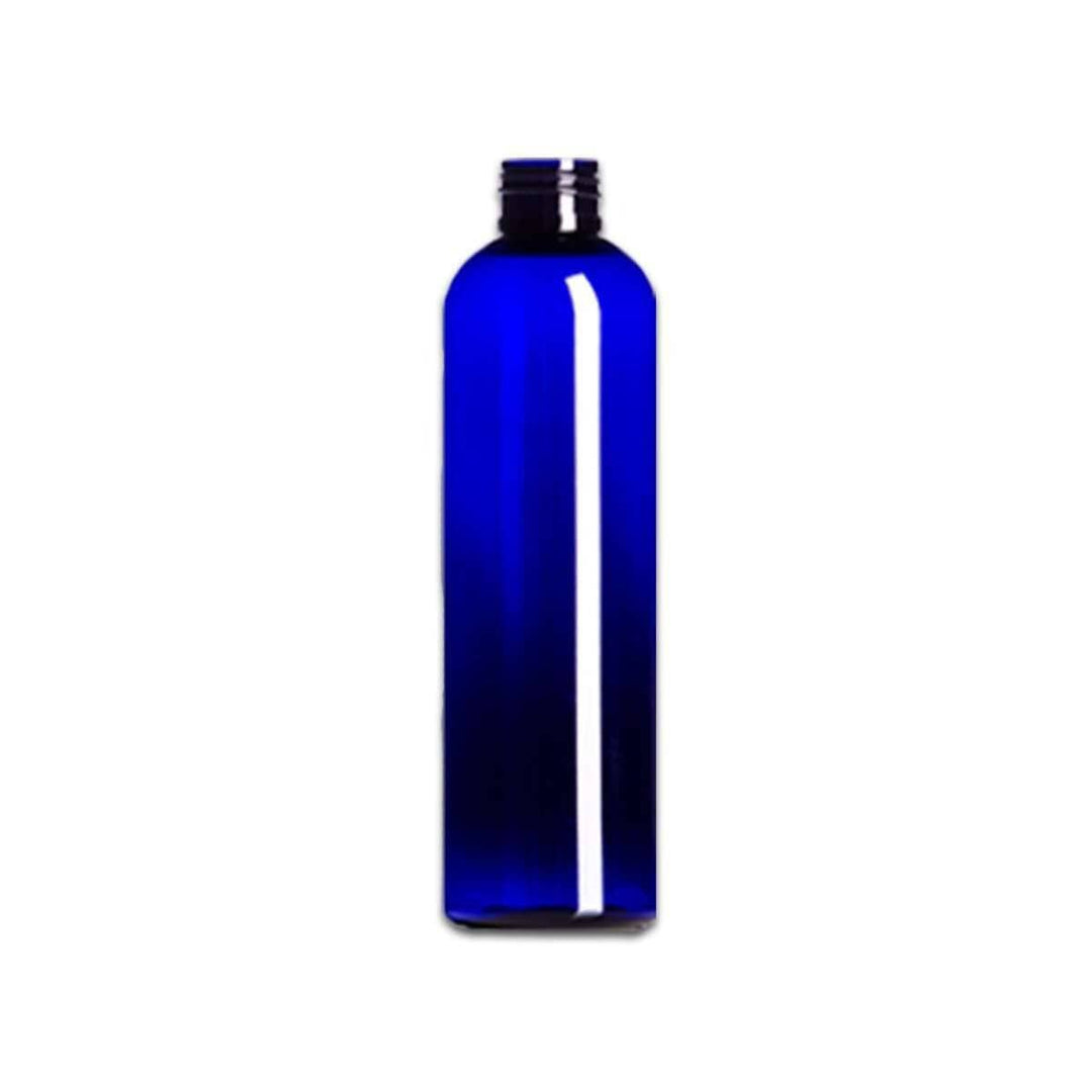 Clearance Blue PET Plastic Bottles. Cosmo Round. Caps NOT Included
