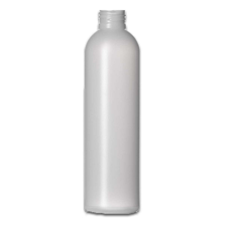 8 oz Natural-Colored HDPE Plastic Cosmo Bottle (caps NOT included) Plastic Bottles Your Oil Tools 