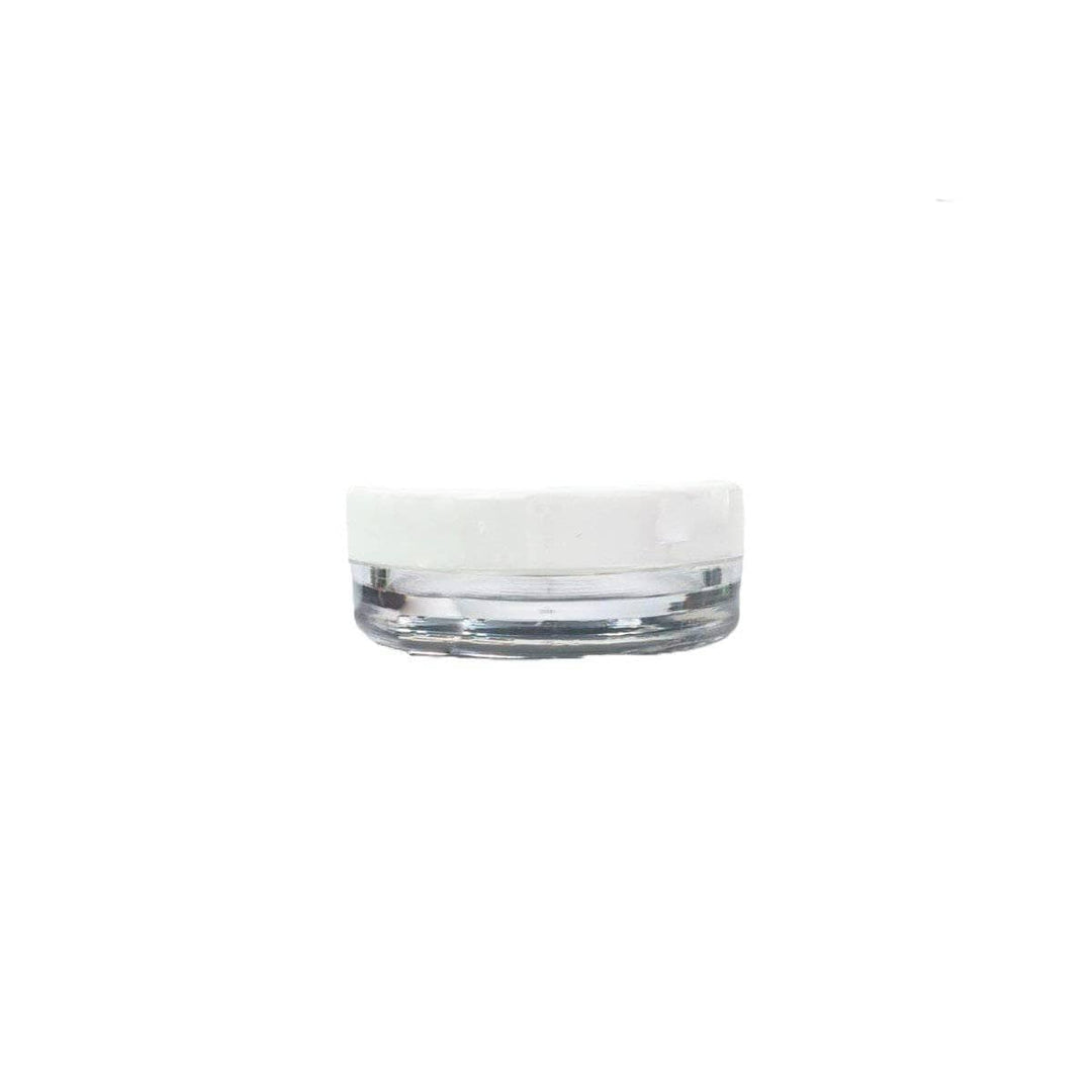 3 ml Clear PET Plastic Jar w/ White Cap Plastic Jars Your Oil Tools 