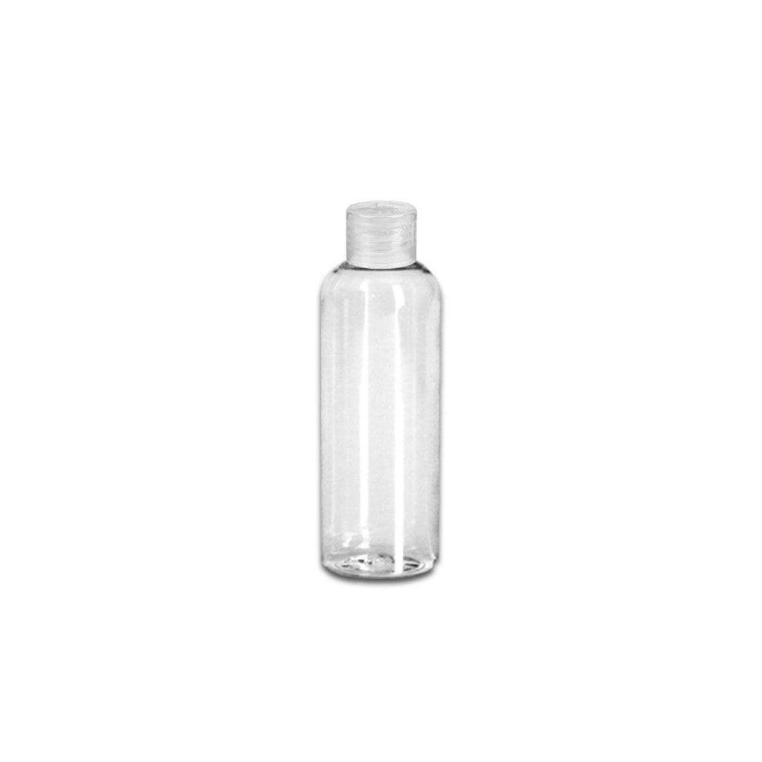2 oz Clear PET Plastic Cosmo Bottle w/ Clear Flip Top Plastic Lotion Bottles Your Oil Tools 