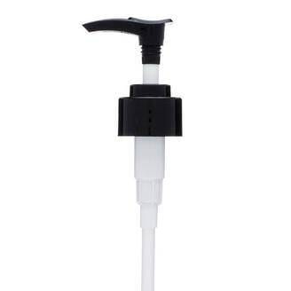 8 oz Clear PET Plastic Cosmo Bottle w/ Black Pump Top Plastic Lotion Bottles Your Oil Tools 