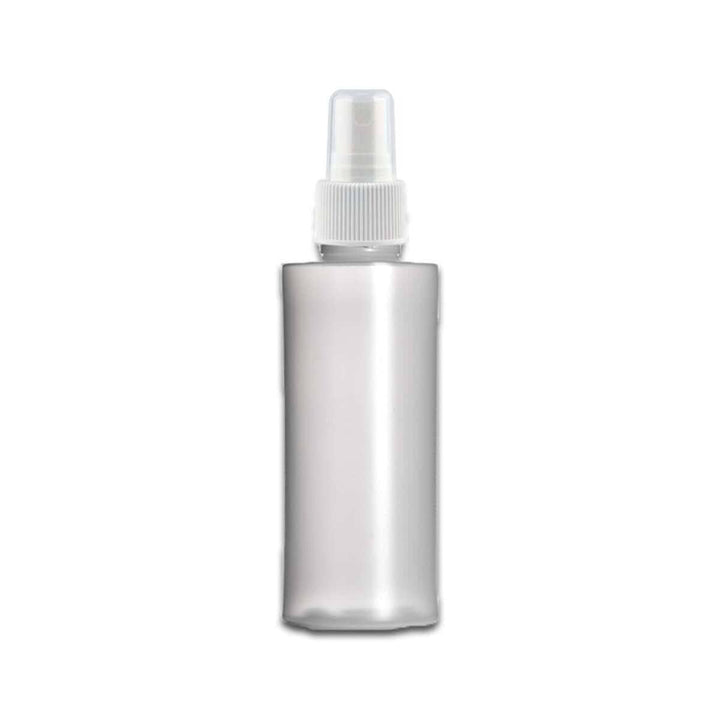 2 oz Natural-Colored HDPE Plastic Cylinder Bottle w/ White Fine Mist Top Plastic Spray Bottle Your Oil Tools 