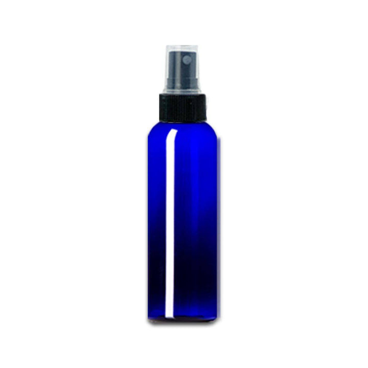 2 oz Blue PET Plastic Cosmo Bottle w/ Black Fine Mist Top Plastic Spray Bottles Your Oil Tools 